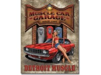 Enseigne en métal Legend / Muscle car garage